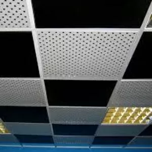 Звукопоглощающие потолки подвесные алюминиевые.