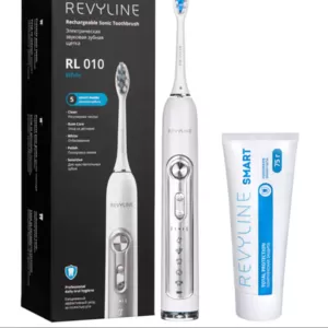 Удобная звуковая щетка Revyline RL010 White и зубная паста