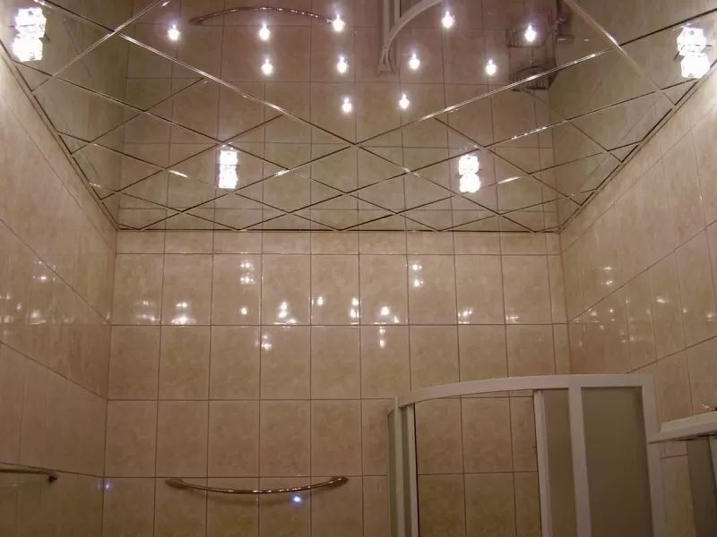 Зеркальные потолки алюминиевые подвесные 11