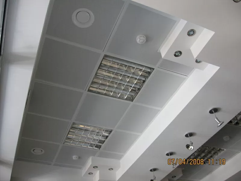 Потолки подвесные алюминиевые: кассета открытого и закрытого  типа 15