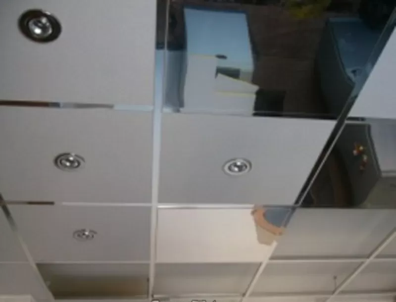 Потолки подвесные алюминиевые: кассета открытого и закрытого  типа 9